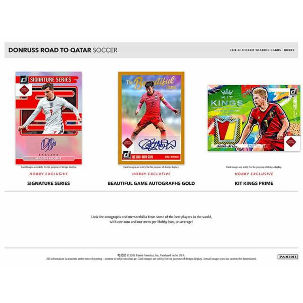 Panini Donruss Road to Qatar Soccer Hobby Box (Fussball) 2021/2022