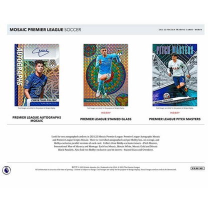 Panini Mosaic Premier League Soccer Hobby Box (Fussball) 2021/2022