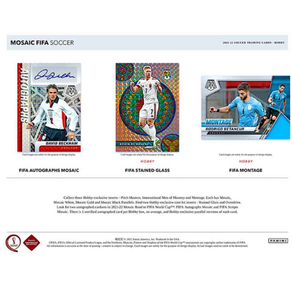 Panini Mosaic Road To Qatar World Cup Soccer Hobby Box (Fussball) 2021/2022