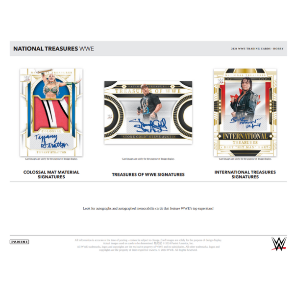 Panini National Treasures WWE Hobby Box 2024 Wrestling