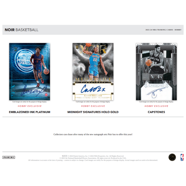 Panini Noir Hobby Box NBA Basketball 2023/2024