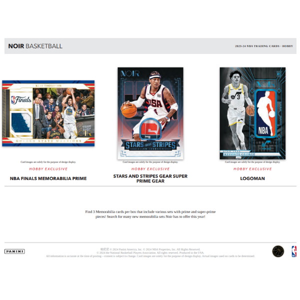 Panini Noir Hobby Box NBA Basketball 2023/2024