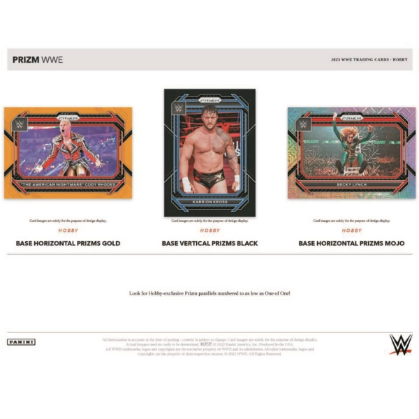 Panini Prizm WWE Wrestling Hobby Box 2023