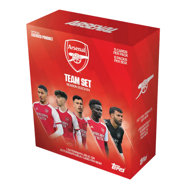 Topps Arsenal London Team Set Hobby Box Fussball 2023/2024