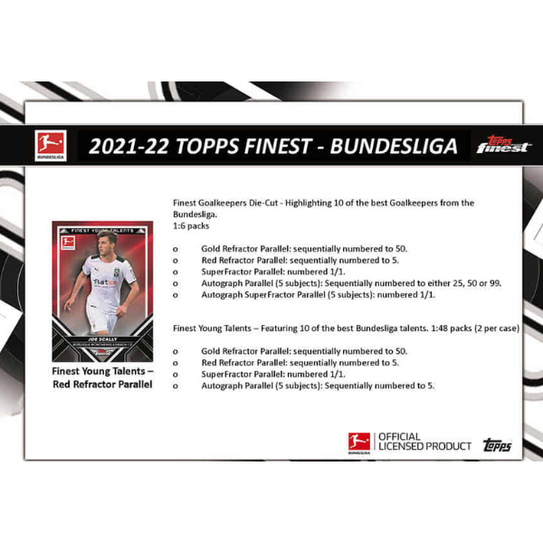 Topps Bundesliga Finest Hobby Box 2021/2022 Master Box Fussball