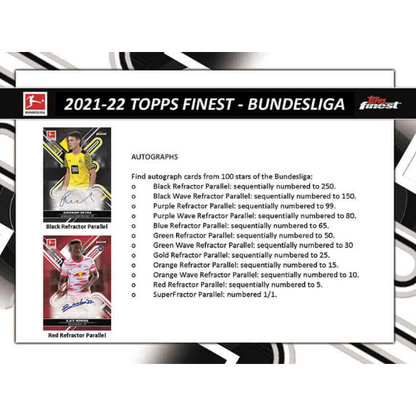 Topps Bundesliga Finest Hobby Box 2021/2022 Master Box Fussball