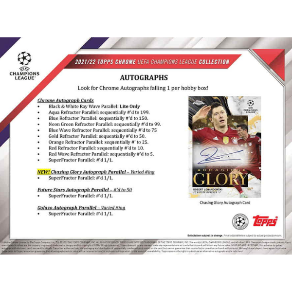 Topps Champions League Chrome Hobby Box 2021/2022 Fussball