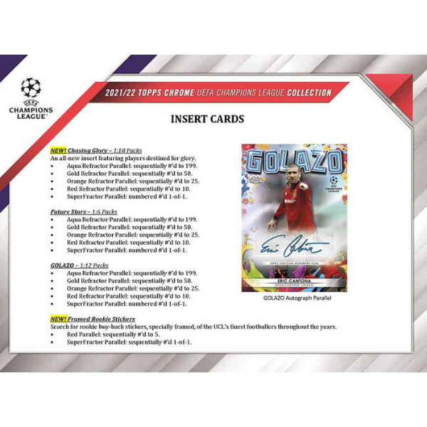 Topps Champions League Chrome Hobby Box 2021/2022 Fussball