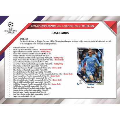 Topps Champions League Chrome Hobby Box 2021/2022 Fussball