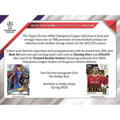 Topps Champions League Chrome Hobby Box 2021/2022 Fussball