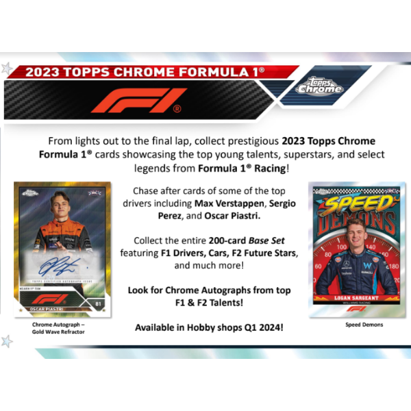 Topps Chrome Formula 1 Hobby Box 2023 (Formel 1)