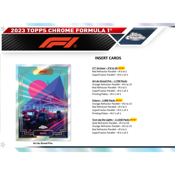 Topps Chrome Formula 1 Hobby Box 2023 (Formel 1)