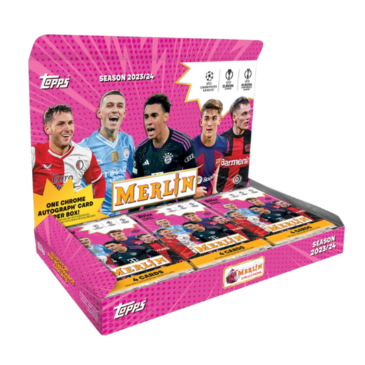 Topps Merlin Chrome UEFA Club Competitions Soccer Hobby Box 2023/2024 (Fussball)