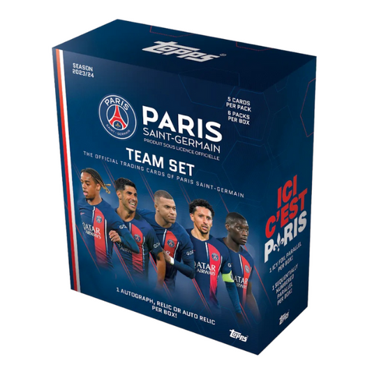 Topps Paris Saint-Germain Team Set Hobby Box Fussball 2023/2024 PSG