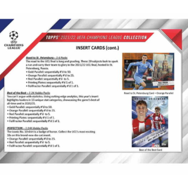 Topps UEFA Champions League Soccer Hobby Box (Fussball) 2021/2022