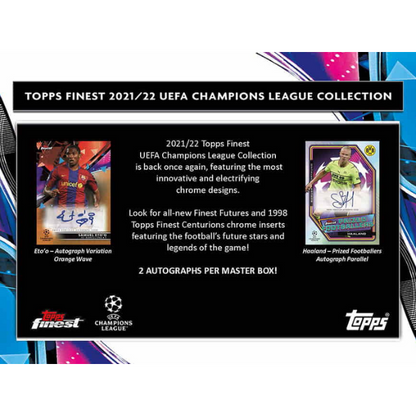 Topps Uefa Champions League Finest Soccer Hobby Box 2021/2022 (Fussball) Master Box