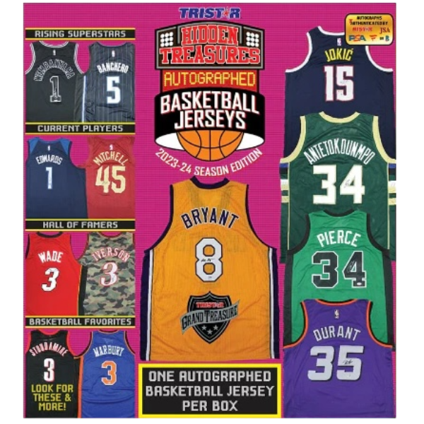 TriStar Hidden Treasures Autographed Basketball Jersey (Trikot) Hobby Box 2024